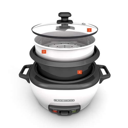 RC506 BLACK + DECKER™ 6-Cup Rice Cooker